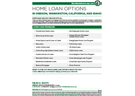 Miles D. Rusth - Home Loan Options